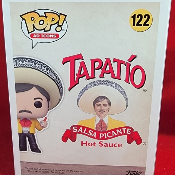 The Tapatio man # 122 funko (nib) Brand tapatio salsa picante hot sauce pop icon - Picture 7 of 7